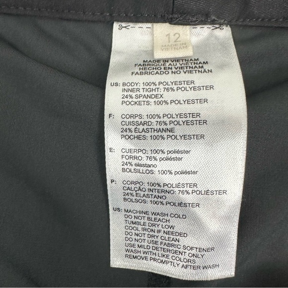 Adidas Women’s size 12 Essential Three Stripe Black Skort - Picture 8 of 16